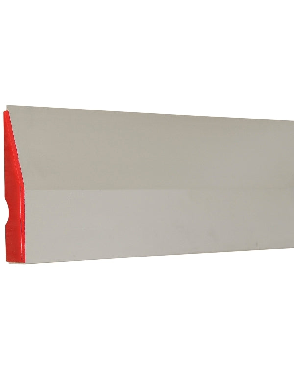 Aluminium trapezoid featheredge trim by Ezymix with a smooth, tapered feathered edge for finishing and edging applications.